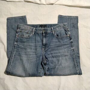 Uniqlo Jeans Women's Straight Mid Rise Denim Blue Size 27 (31x26)